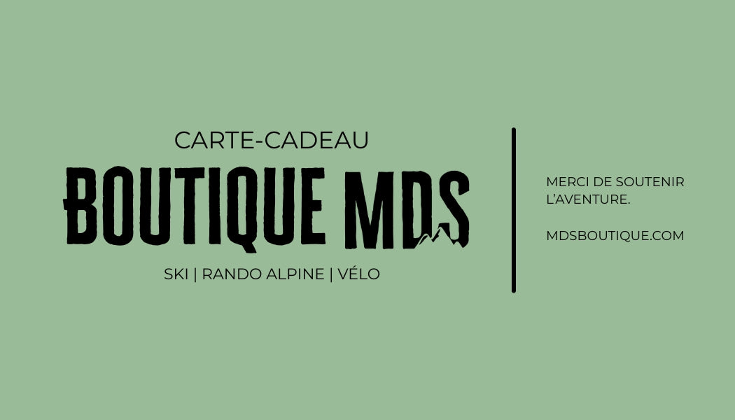 Carte cadeau Boutique MDS
